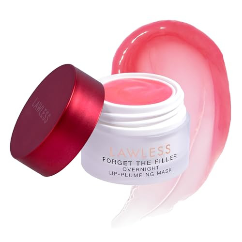 LAWLESS Forget the Filler Lip Mask - Cherry Vanilla - Premium Overnight Lip Plumping Treatment with Natural Ingredients Designed to Plump, Hydrate, and Smooth Lips - 0.28 oz | Amazon (US)