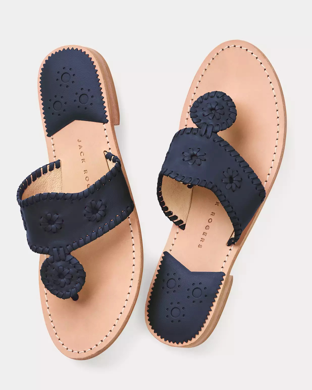 Jack Rogers Jacks Leather Flat Sandal | Lilly Pulitzer