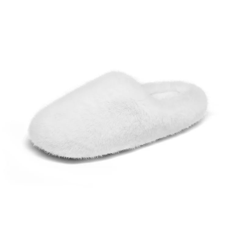 DREAM PAIRS Plush Fuzzy Slippers For Women Slip on Indoor Winter House Slippers Women's Bedroom S... | Walmart (US)