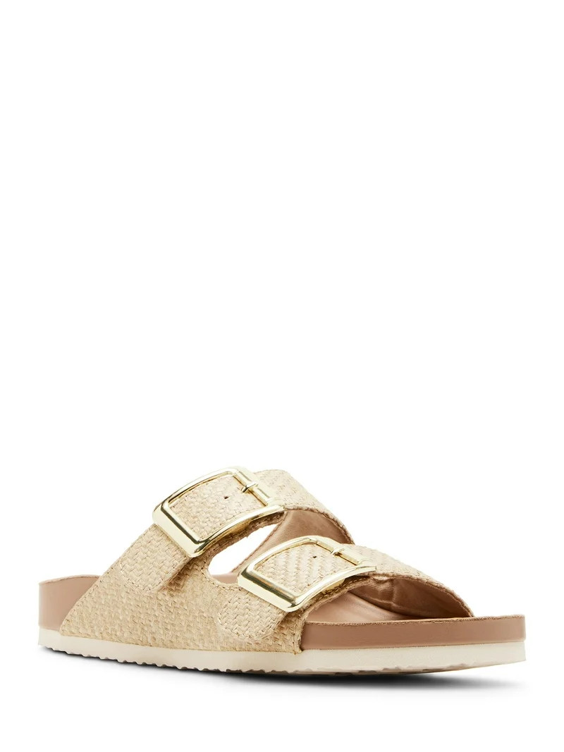 Madden Girl Women's Bodie Two Strap Buckle Footbed Sandals | Walmart (US)