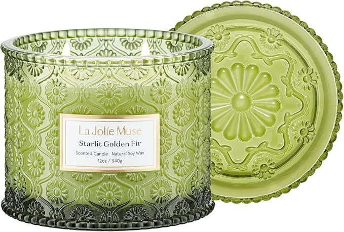 LA JOLIE MUSE Fir & Cedarwood Candle, Christmas Candles for Home Scented, Holiday Candle Gifts, L... | Amazon (US)