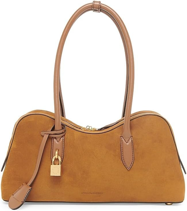 Amazon.com: Stella McCartney, Stella Ryder Suede Top Handle Bag, Brandy : Luxury Stores | Amazon (US)