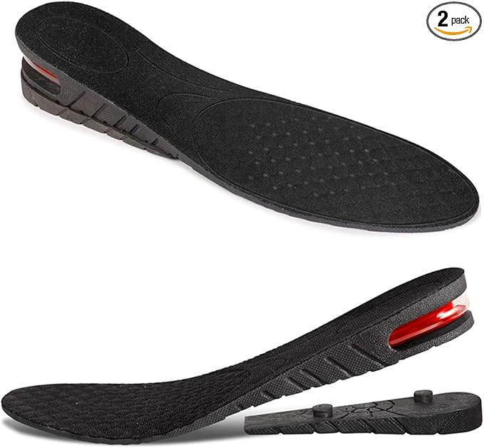 Height Increase Insoles Air Taller Cushion Shoes Insoles Heel Insert for Men and Women 2-Layer 5 ... | Amazon (US)