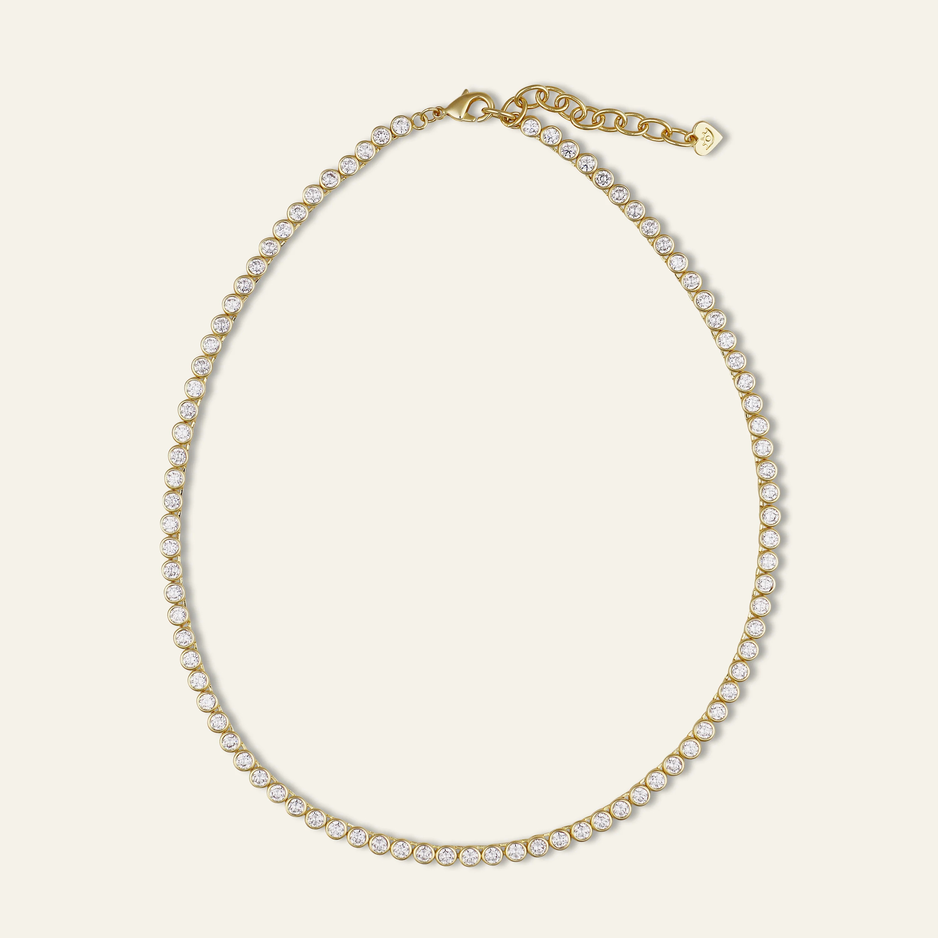 Bezel Tennis Necklace | HART