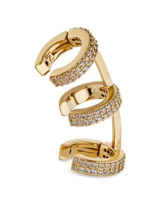 Nadri Nadri Small Fortune Pavé Triple Cuff Clip On Climber Earring in 18K Gold Plated  | Bloomin... | Bloomingdale's (US)