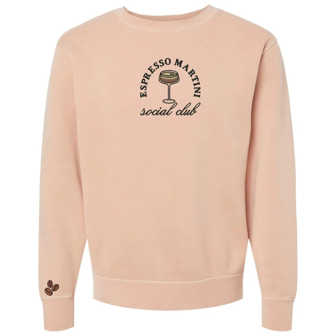 'Espresso Martini Social Club' Cozy Crew | United Monograms