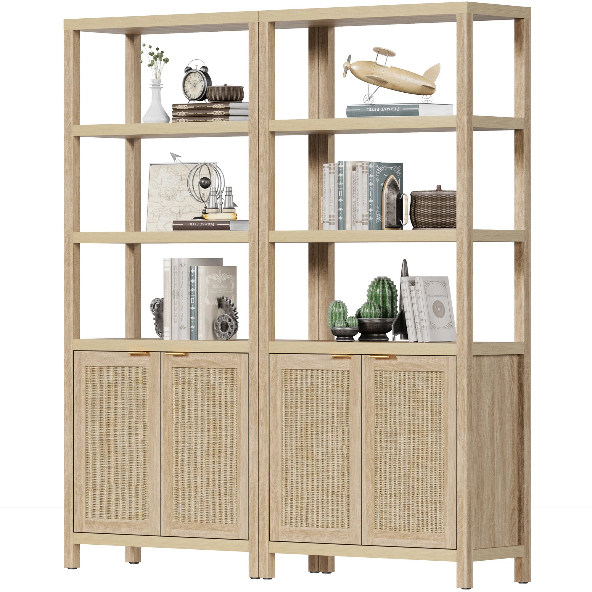 Marliee 70.9" H x 30.7" W Standard Bookcase (Set of 2) | Wayfair North America