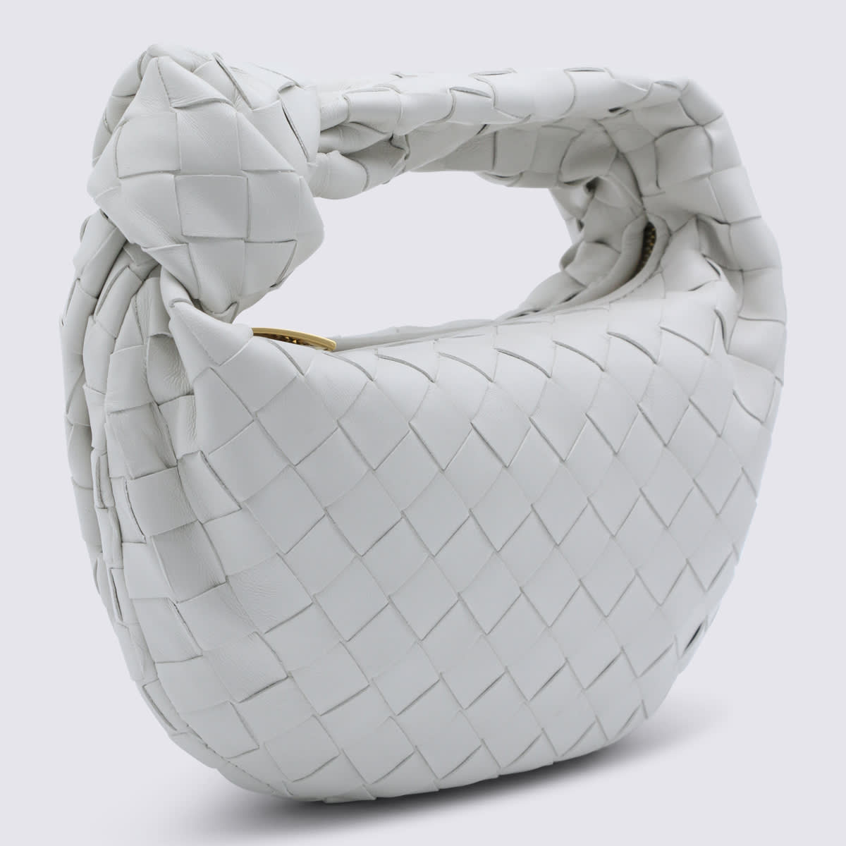 Bottega Veneta White Leather Mini Jodie Bag | Italist.com US