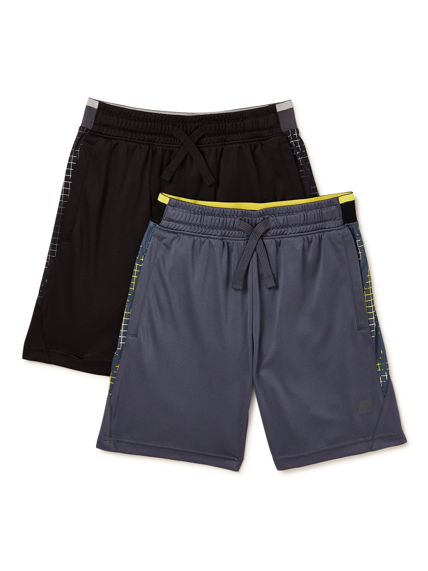 Russell Boys Solid Shorts, 2-Pack, Sizes 4-18 & Husky - Walmart.com | Walmart (US)