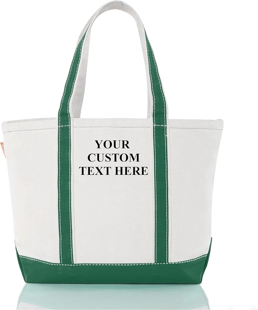 CB STATION Medium Classic Canvas Tote Bag for Women, Top Zipper Closure, Outer Pocket, Daily Esse... | Amazon (US)