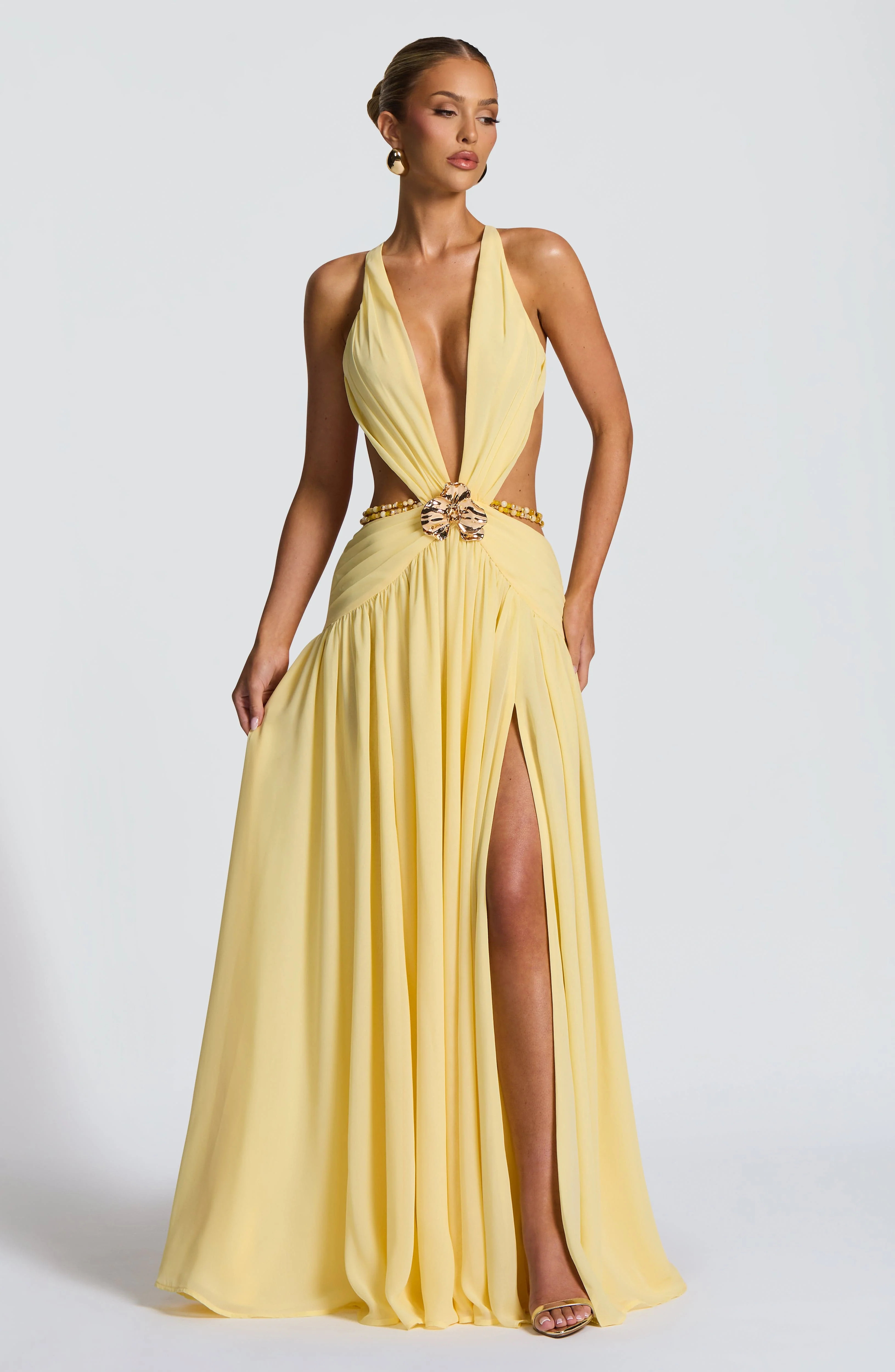 Indianna Maxi Dress - Lemon | Babyboo (global)