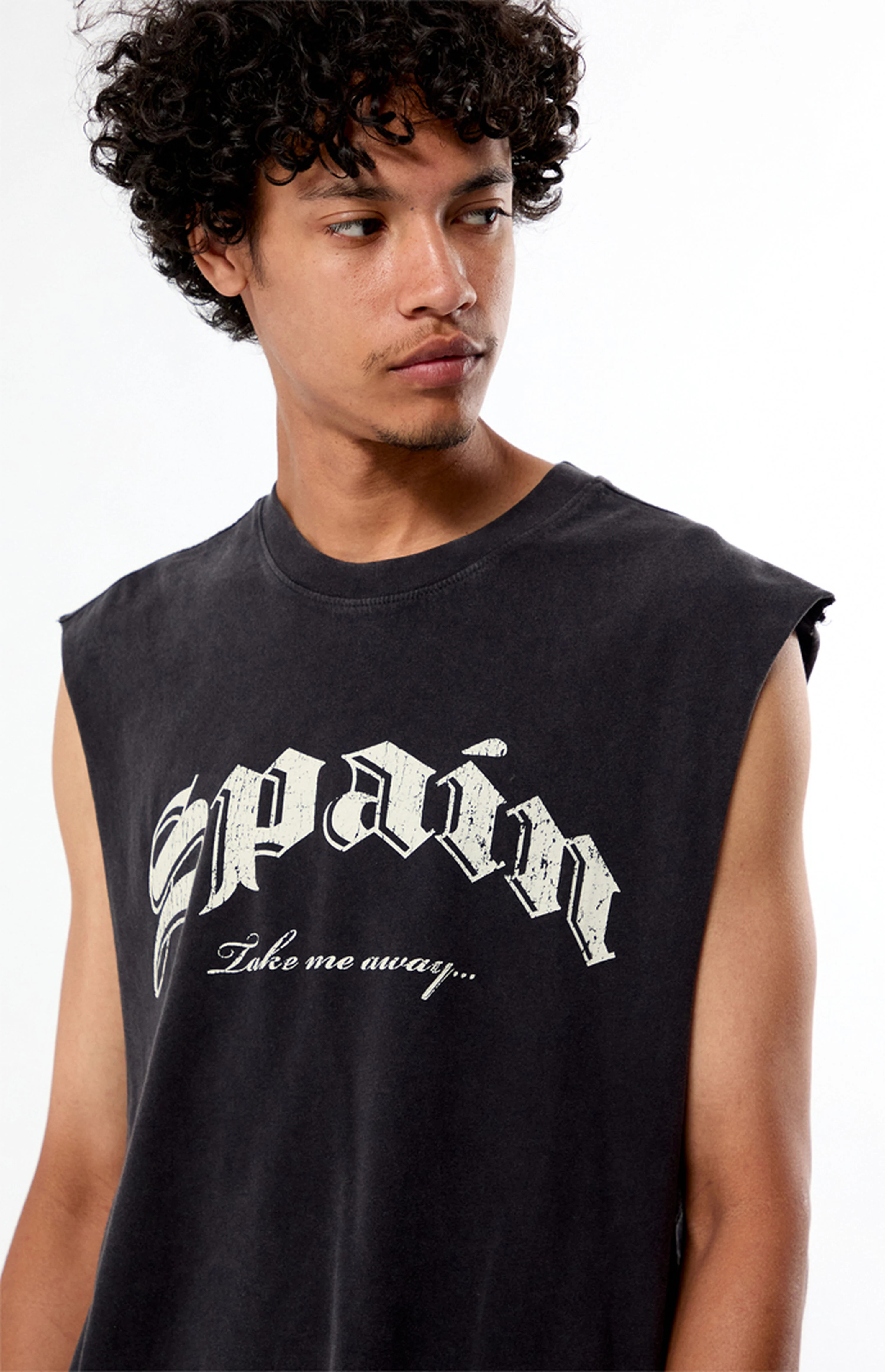Pacsun Spain Cut Off Muscle T-Shirt | PacSun