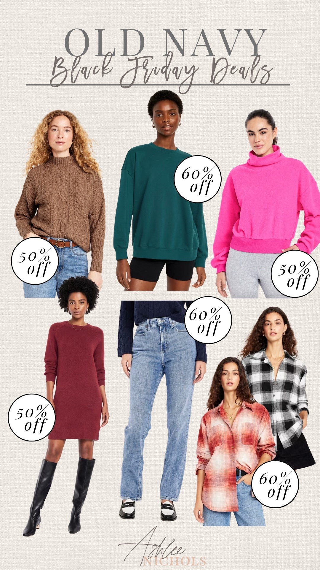 Old Navy Black Friday deals!

Fall flannel, sweater dress, fleece sweatshirt, winter sweater

#LTKFindsUnder50 #LTKCyberWeek #LTKSaleAlert