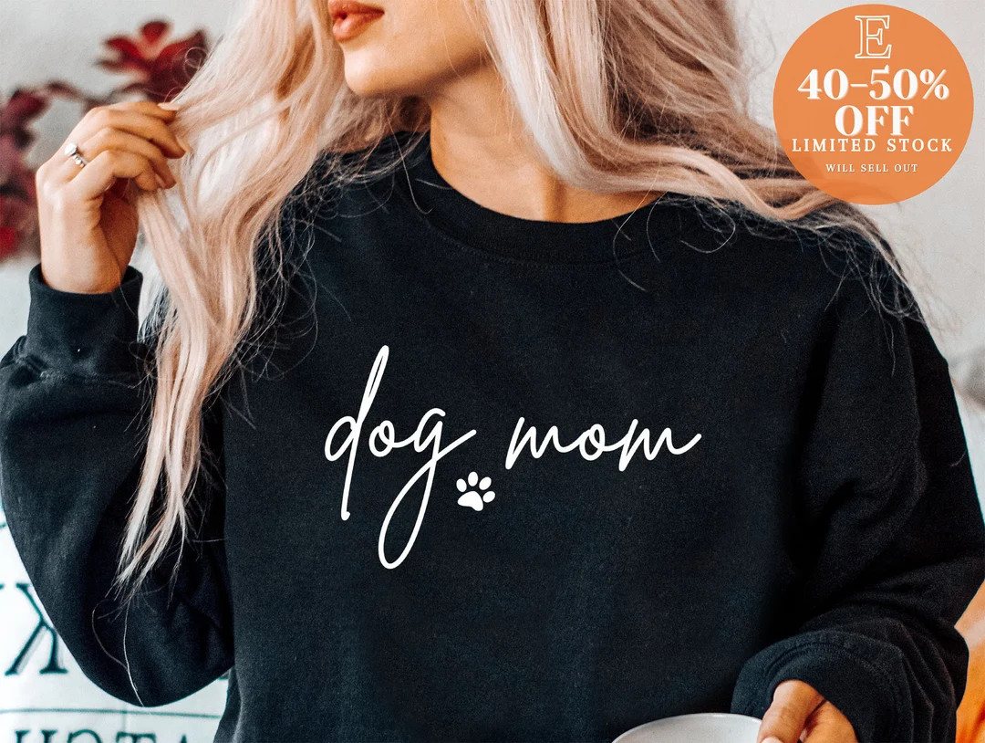DOG MOM Sweatshirt, Leopard Dog Mom Sweatshirt, Dog Mom Gift, Dog Mama Sweatshirt, Dog Mom Sweats... | Etsy (US)