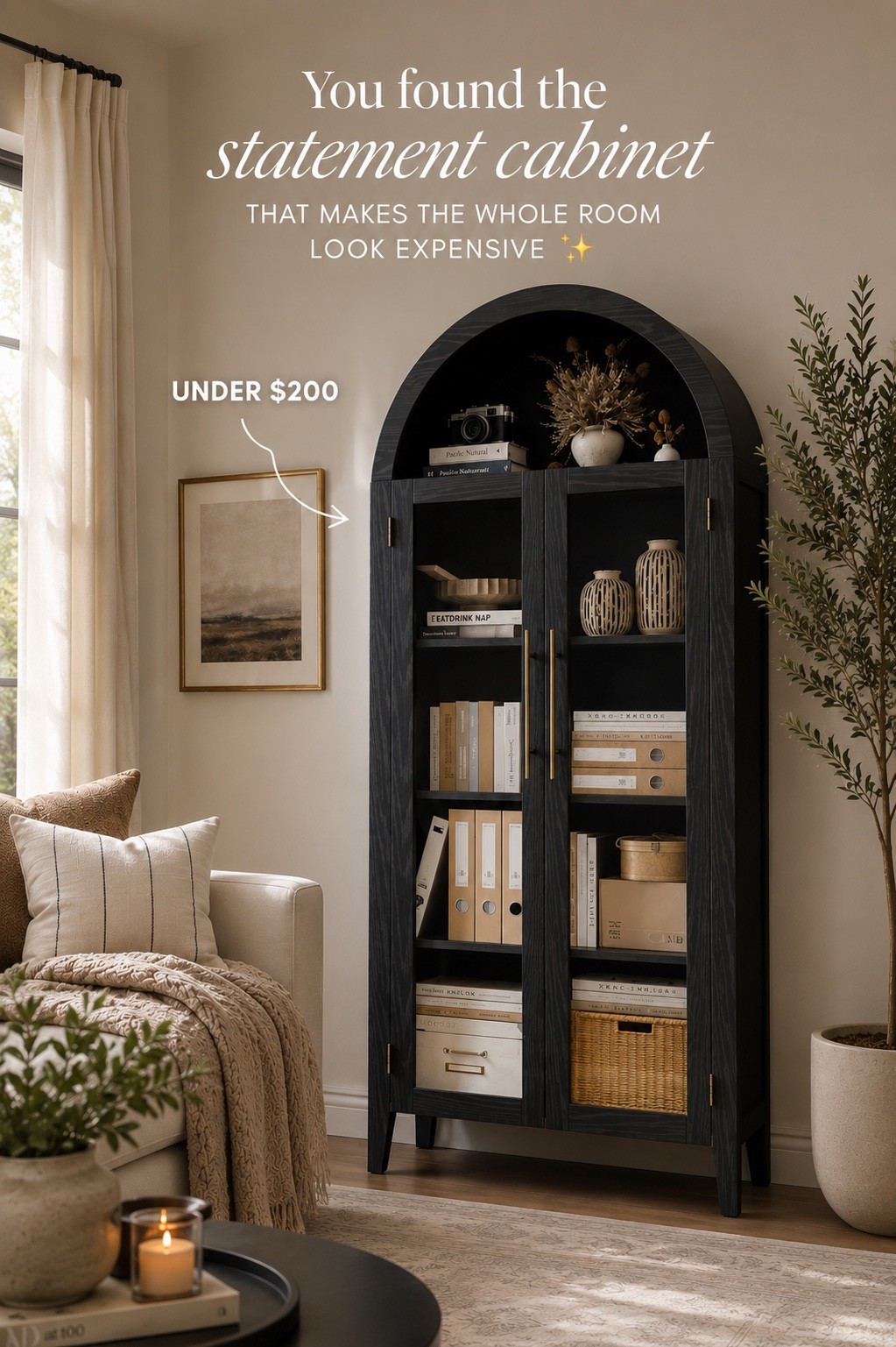 #LTKHome #LTKFinds #LTKUnder200 #LTKStyleTip #HomeDecorFinds #AffordableHomeDecor #AmazonHomeFinds #StatementFurniture #CabinetDecor #LivingRoomDecor #NeutralHomeDecor #ModernHomeDecor #LuxuryForLess #HomeStyling #FurnitureFinds