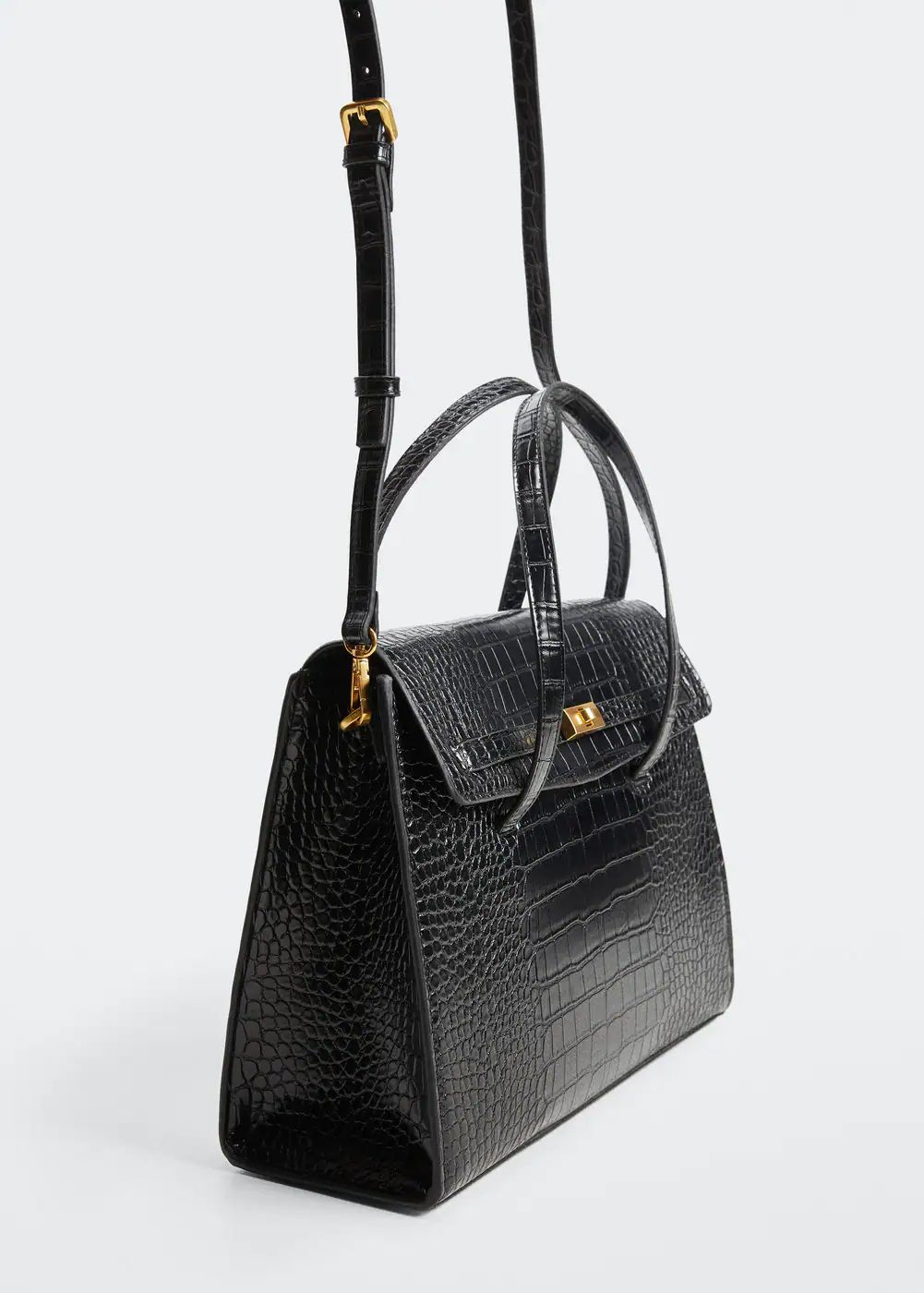 Croc-effect bag | MANGO (US)