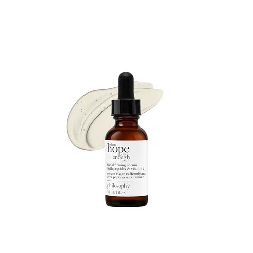 philosophy when hope is not enough facial firming serum - with vitamins C, E & hyaluronic acid - revitalizes dull complexion while reducing the look of fine lines and wrinkles - 1 fl oz | Amazon (US)