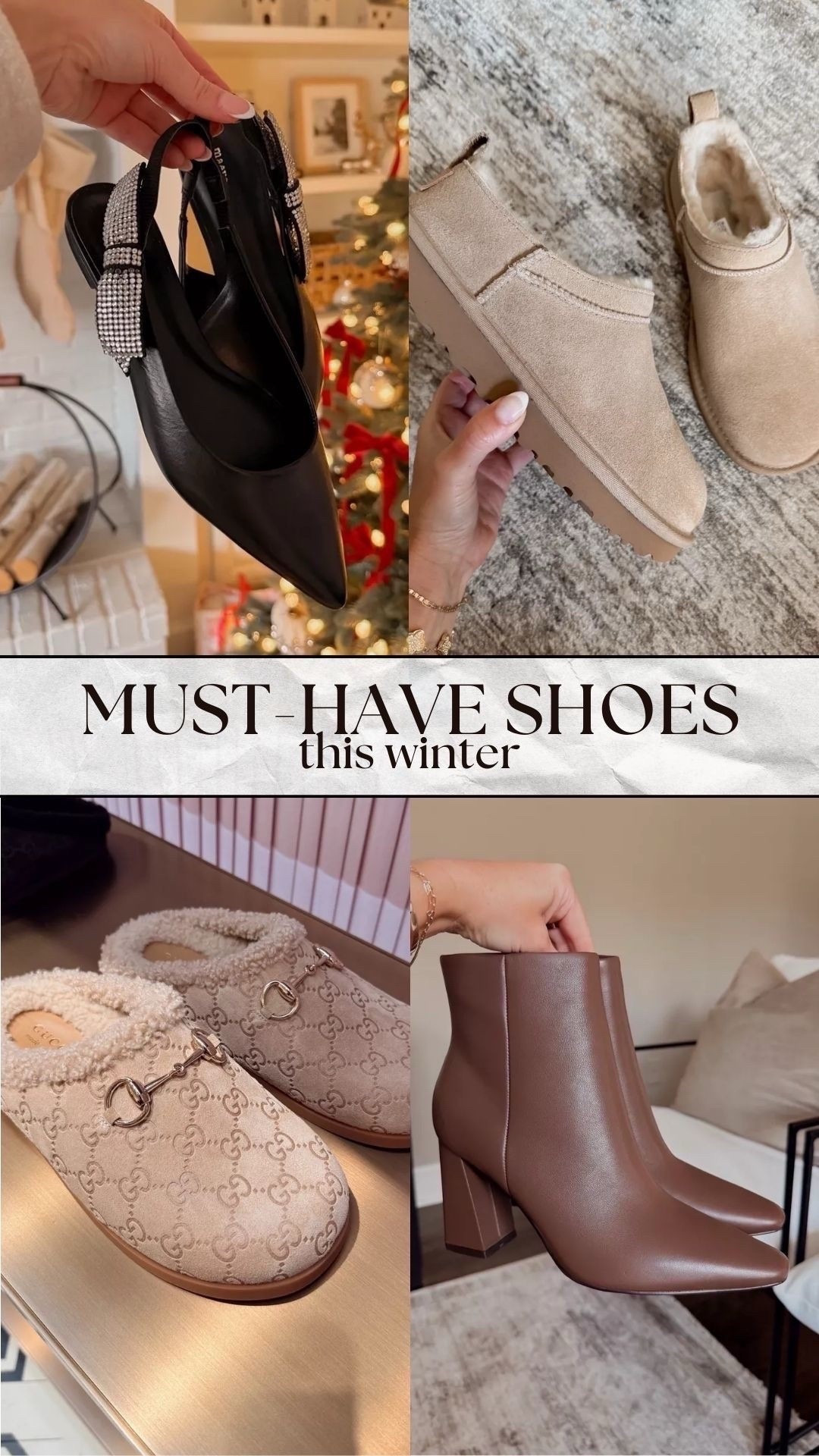 Must-Have Shoes this Winter!!

sale alert, watchnow, winter fashion, seasonal, finds under 100, gucci, anthropologie, uggs, booties, nordstrom, amanda west 

#LTKGiftGuide #LTKmomlife #LTKHoliday