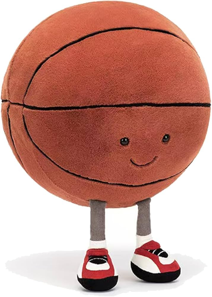 Cute Basketball Stuffed Animal Funny Basketball Gift, Soft Basketball Plush with Legs Adorable Sp... | Amazon (US)