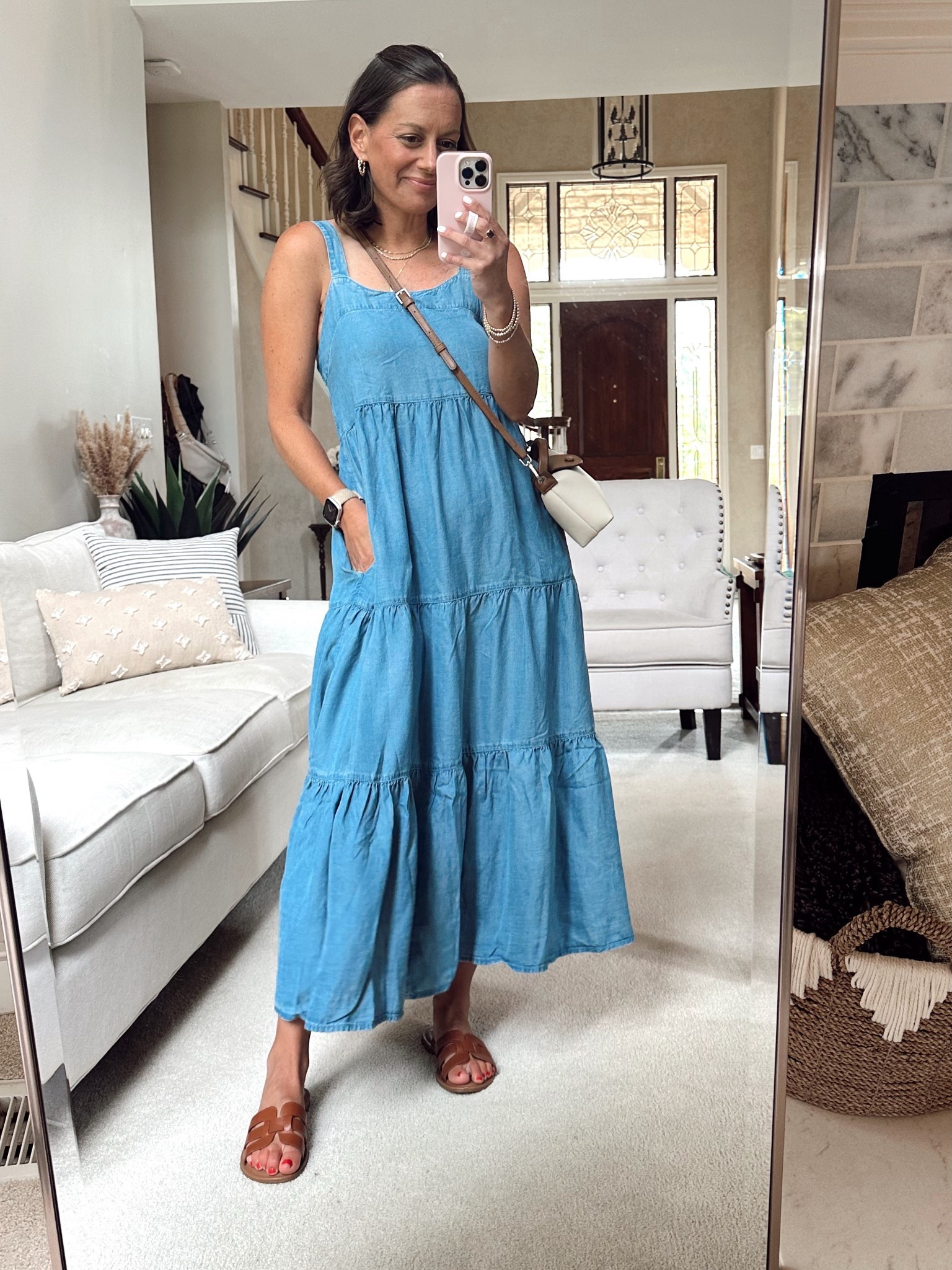 Summer dress runs true to size.  Super soft chambray material!


#LTKFindsUnder50 #LTKPetite #LTKOver40