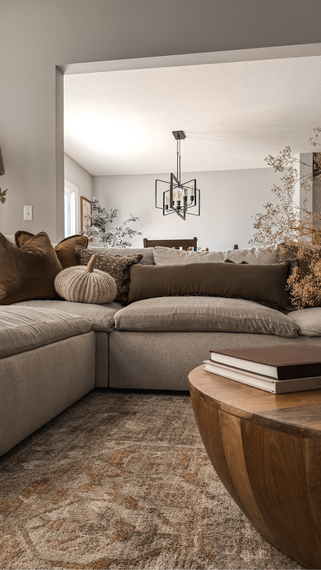 Catch me relaxing here all fall…
Oh wait nvm, I have a toddler so scratch that 😅

Fall decor, fall styling, neutral home, living room rug, sofa sectional, fall pillows, coffee table styling, moody fall, autumn, seasonal decor

#LTKHome #LTKSeasonal