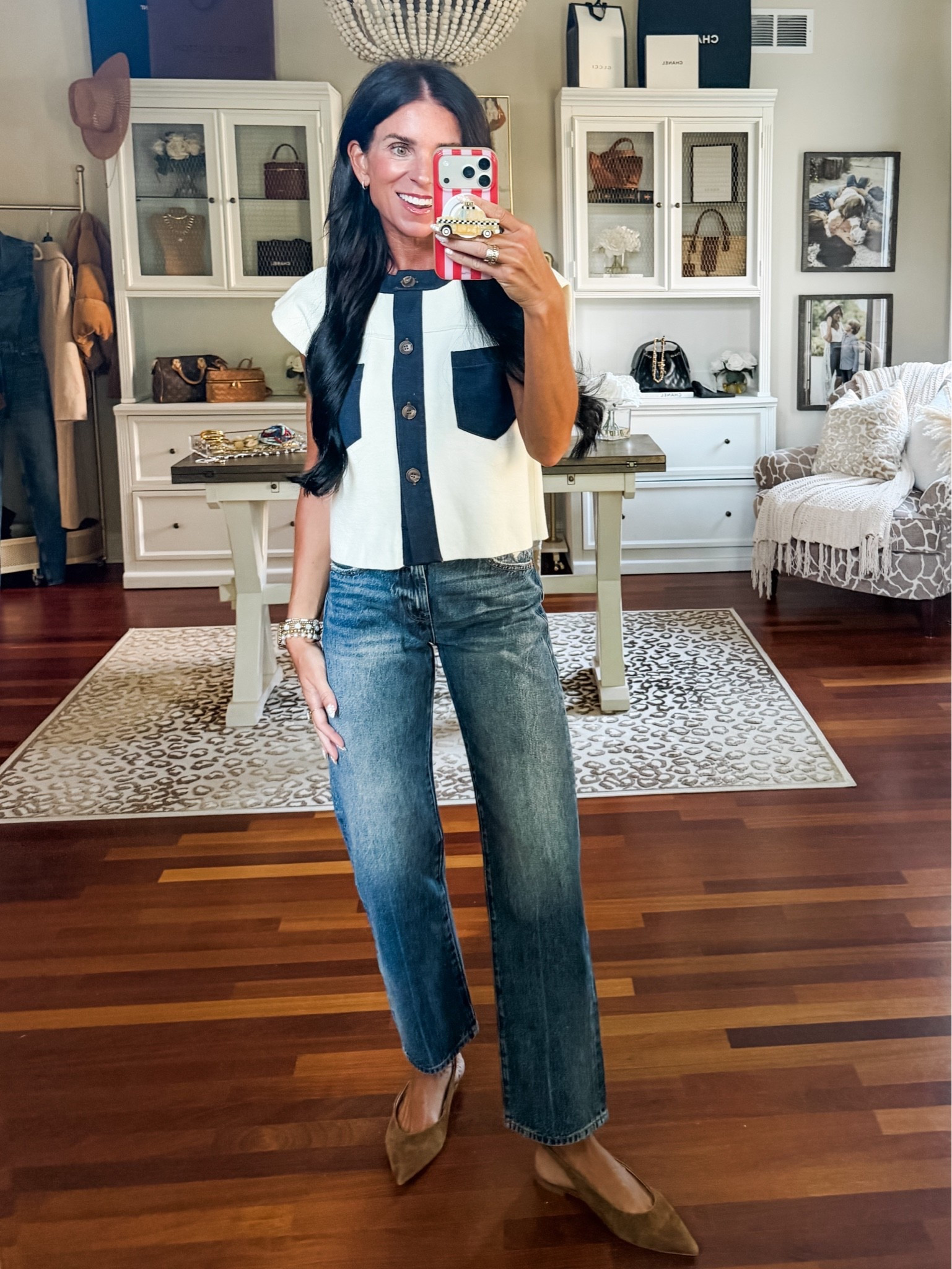 Love this mixed media sweater from @Anthropologie 
Wearing a small and 24 denim

#LTKootd #LTKSeasonal #LTKSaleAlert