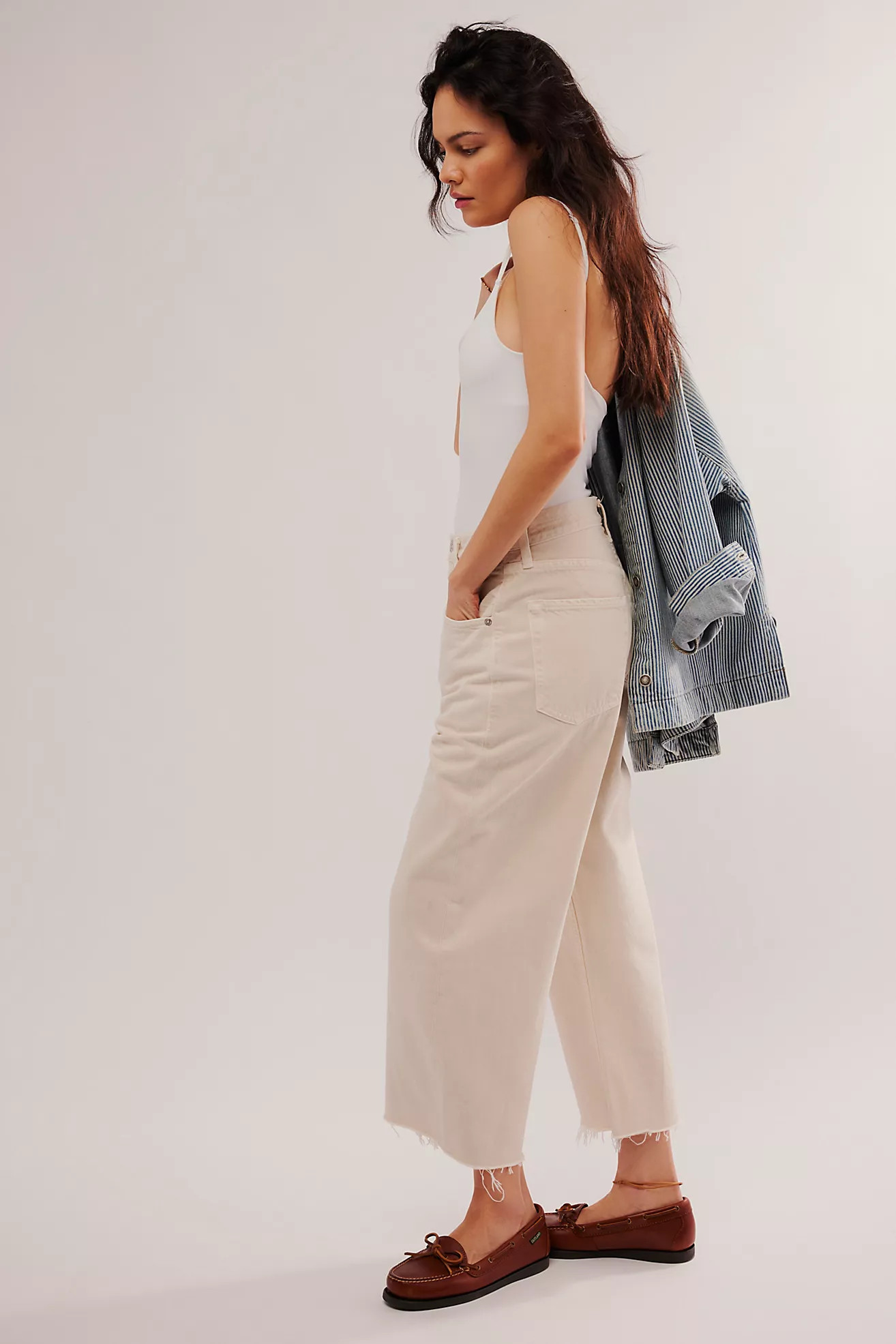 Citizens of Humanity Ayla Raw Hem Crop Jeans | Free People (Global - UK&FR Excluded)