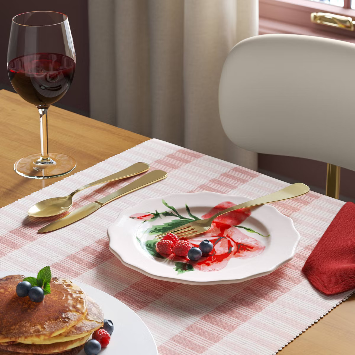 7.25" Valentine Stoneware Rose pattern Appetizer Plate - Threshold™ | Target