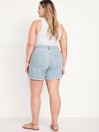 High-Waisted Wow Jean Shorts -- 5-inch inseam | Old Navy (US)