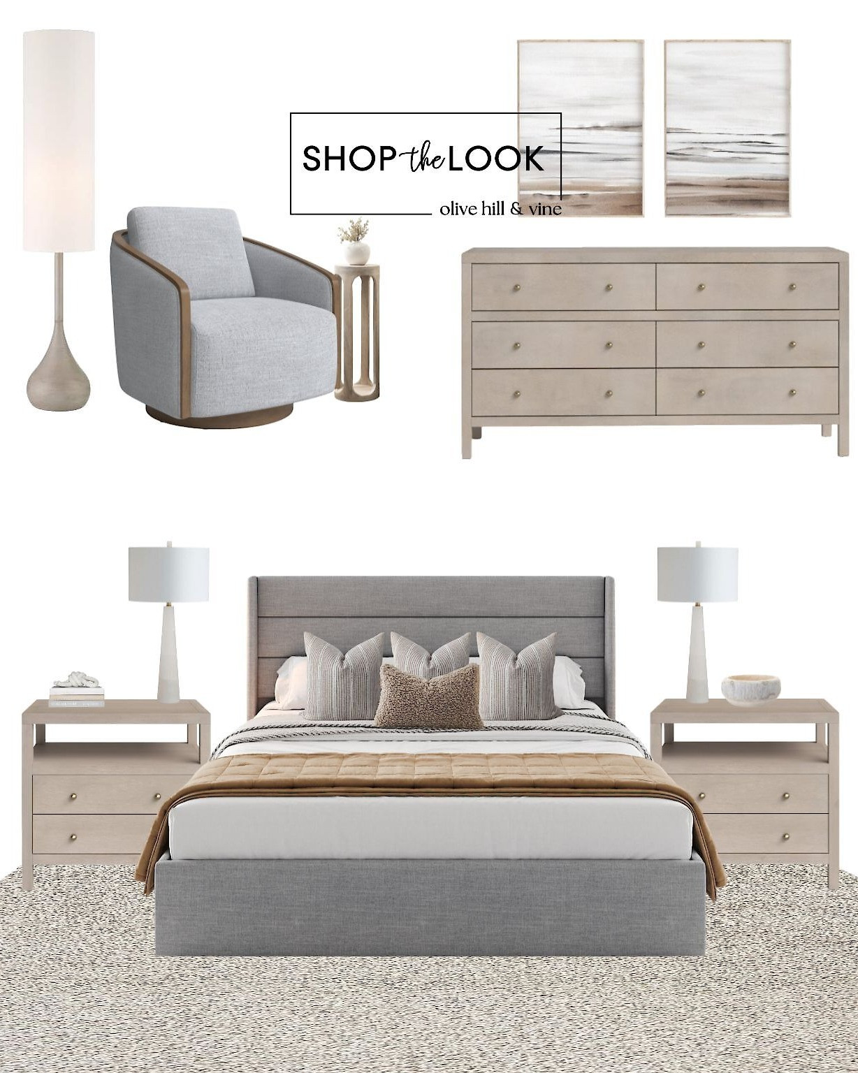 Storage, style, and texture—check, check, check. This taupe + gray bedroom is grounded in soft neutrals and smart design, with a lift-up bed, layered textiles, and perfectly coordinated nightstands and dresser. 

 

#LTKHome #LTKStyleTip #LTKFamily