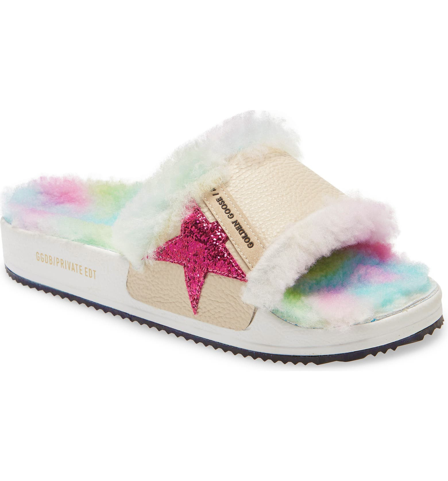 Poolstar Genuine Shearling Slide Sandal | Nordstrom