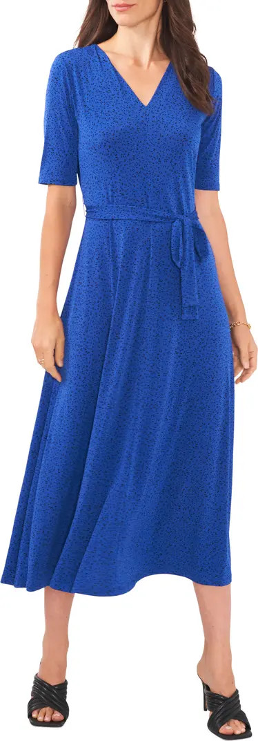 V-Neck Tie Waist Maxi Dress | Nordstrom
