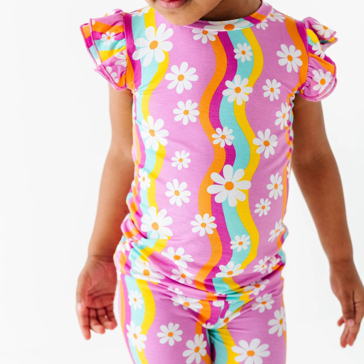 Disco Daysies Two-Piece Pajama Set | Bums & Roses