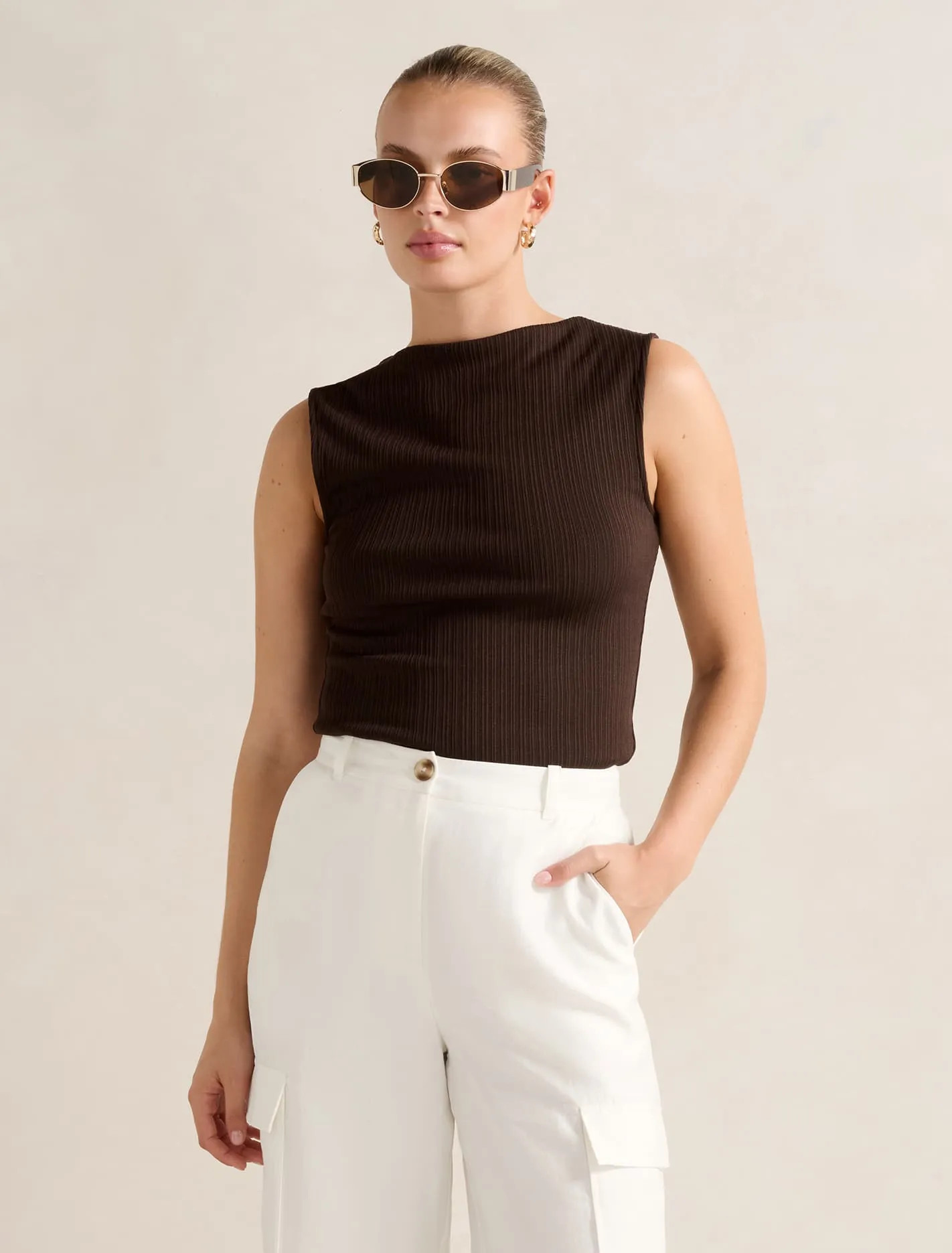 Frankie Boat-Neck Tank Top | Forever New (AU)