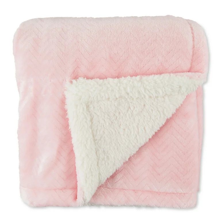 Parent's Royal Plush Blanket for Baby Girls, Pink, 30" x 40" | Walmart (US)