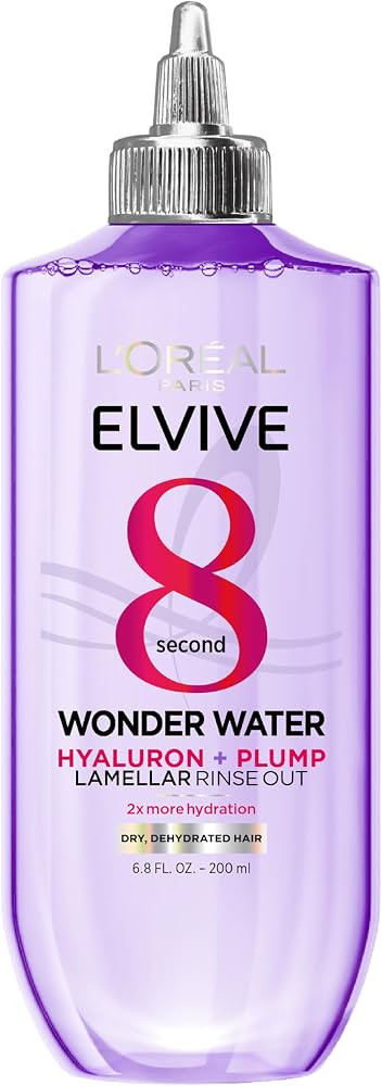 L'Oreal Paris Elvive Hyaluron Plump Flash Hydration Wonder Water Hair Rinse, 8 Second Hydrating H... | Amazon (US)
