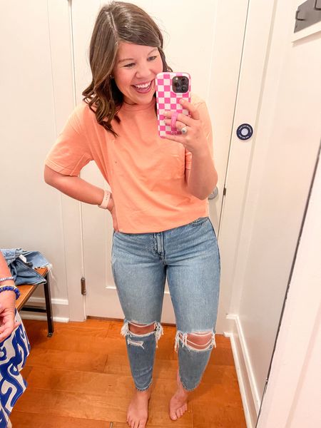 I set out to find the best jeans for my curves and hands down these are it! I wear a 29 short to get a perfect ankle length! (I’m 5’4 with a short inseam)

#LTKstyletip #LTKmidsize #LTKfindsunder100