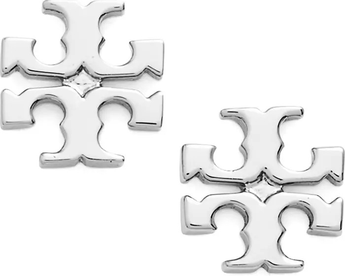 Logo Stud Earrings, Tory Burch Earrings, Tory Burch Stud Earrings, Summer Travel Outfit, Casual OOTD | Nordstrom