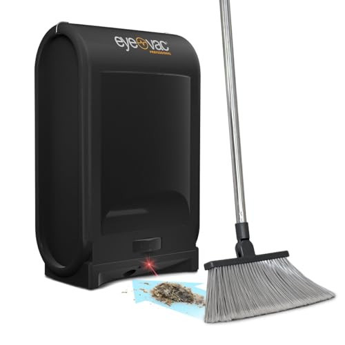 EyeVac Pro Touchless Vacuum Automatic Dustpan - Ultra Fast & Powerful - Great for Sweeping Salon Pet Hair Food Dirt Kitchen, Corded Canister Vacuum, Bagless, Automatic Sensors, 1400 Watt (Black) | Amazon (US)