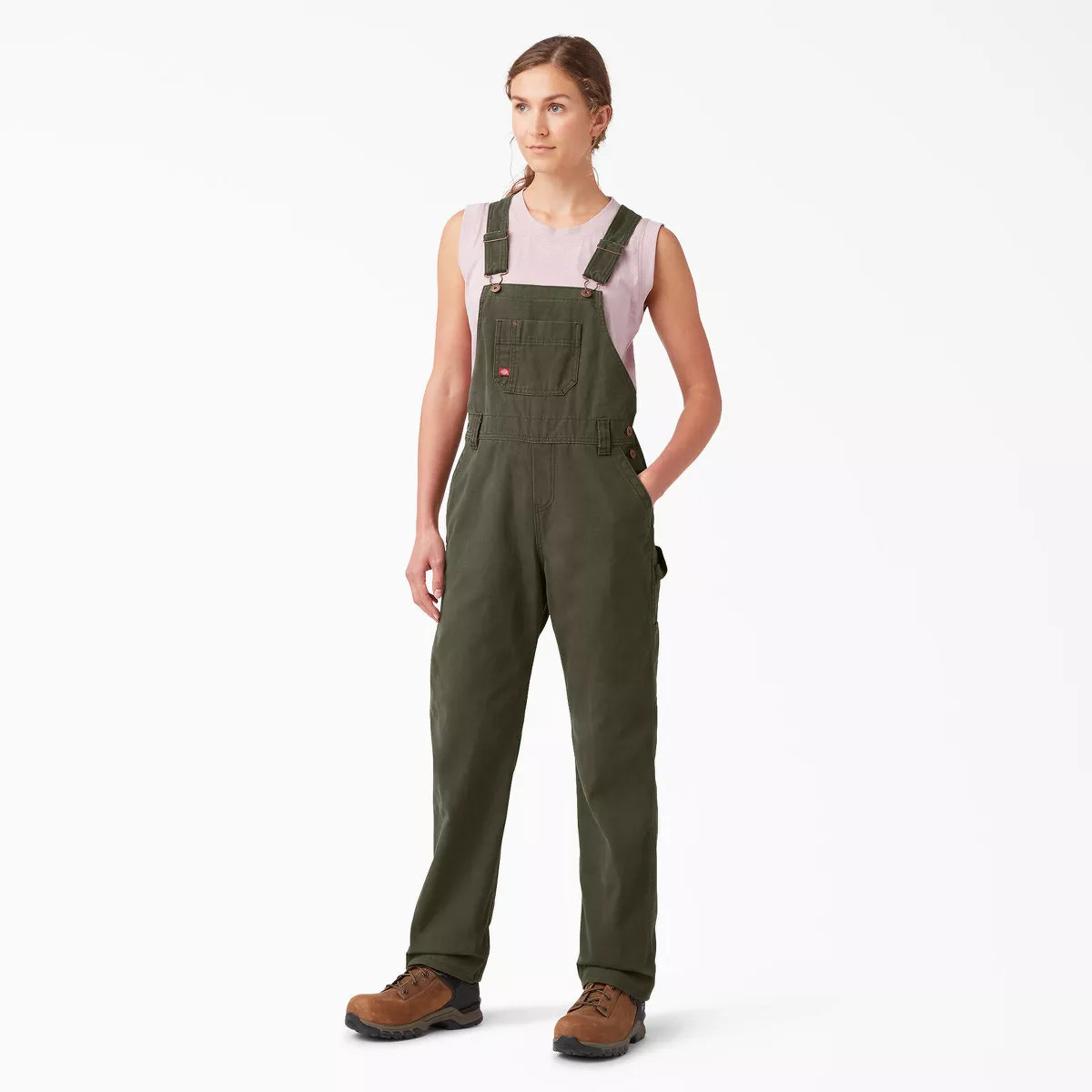 Dickies Women's Relaxed Fit Bib Overalls | Target