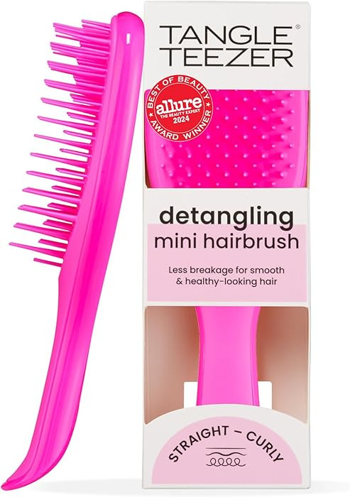 Tangle Teezer Ultimate Detangler Hairbrush, Eliminates Knots & Reduces Breakage, Mini Hair Brush ... | Amazon (US)