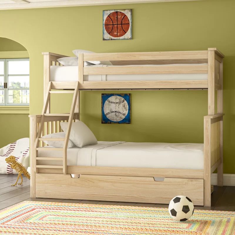 Juliann Solid Wood Standard Bunk Bed with Trundle by Harriet Bee | Wayfair North America