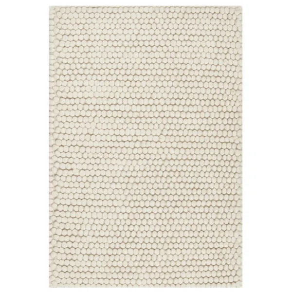 Elle Handmade Handwoven Ivory Rug | Wayfair North America