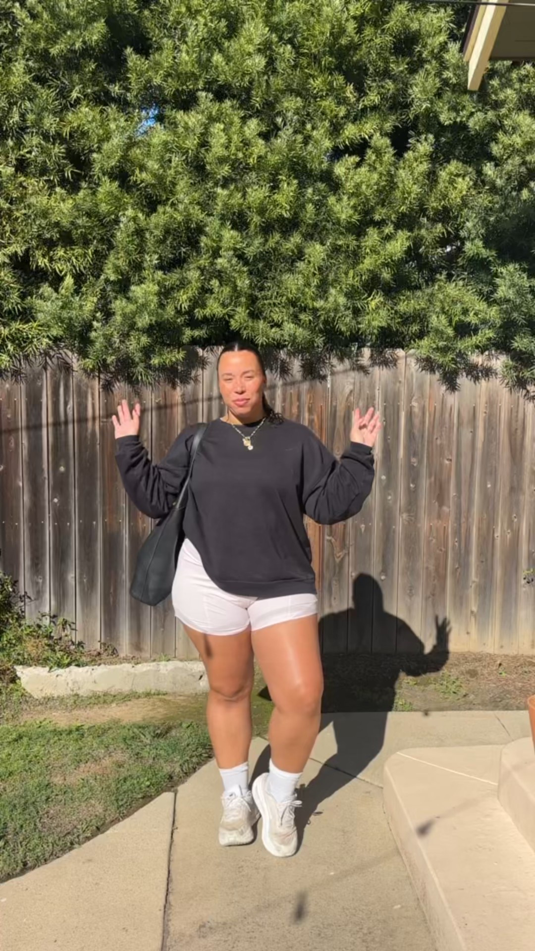 wearing a size 14 in my shorts🤍🤍

#LTKootd #LTKU #LTKMidsize