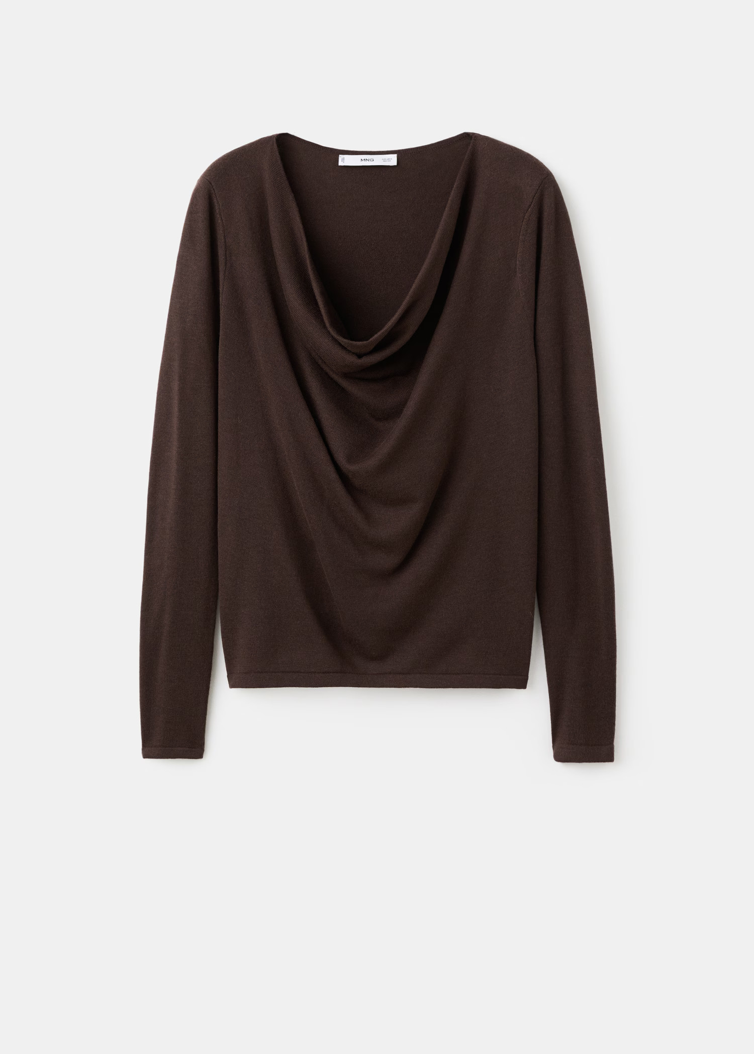 Draped-neck sweater | MANGO (UK)