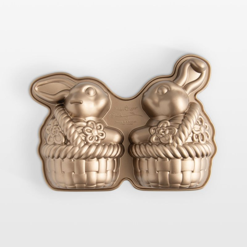 Nordic Ware Bunny in Basket 3D Cake Pan | Crate & Barrel | Crate & Barrel