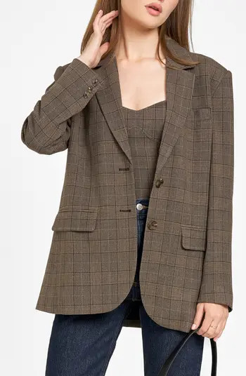 WAYF Amalia Plaid Blazer | Nordstrom | Nordstrom