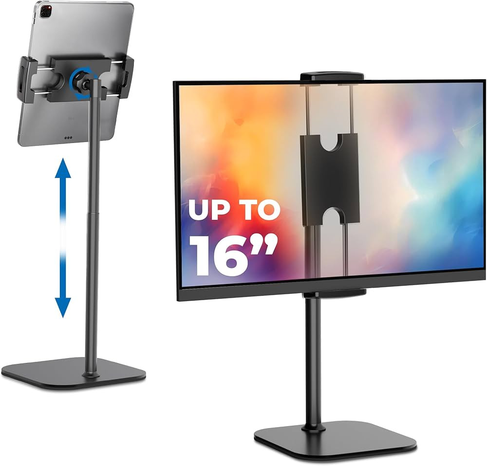 Cooper TabStand - Height Adjustable iPad Stand for Desk, Tablet Holder, 16" Portable Monitor Stan... | Amazon (US)