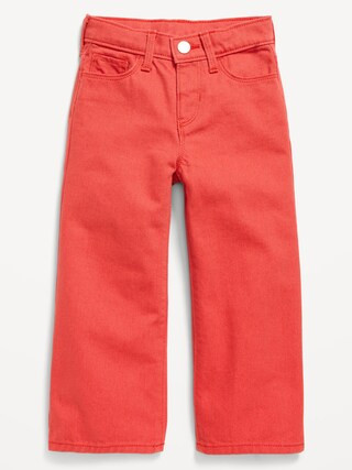 High-Waisted Baggy Wide-Leg Jeans for Toddler Girls | Old Navy (US)