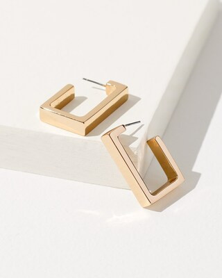 Square Front to Back Hoop Earrings | Chico's